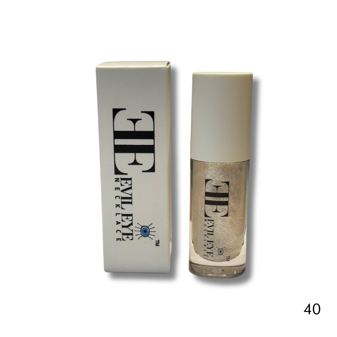 Vegan Free and Cruelty Free High Shine Lip Gloss -Evil Eye Necklace