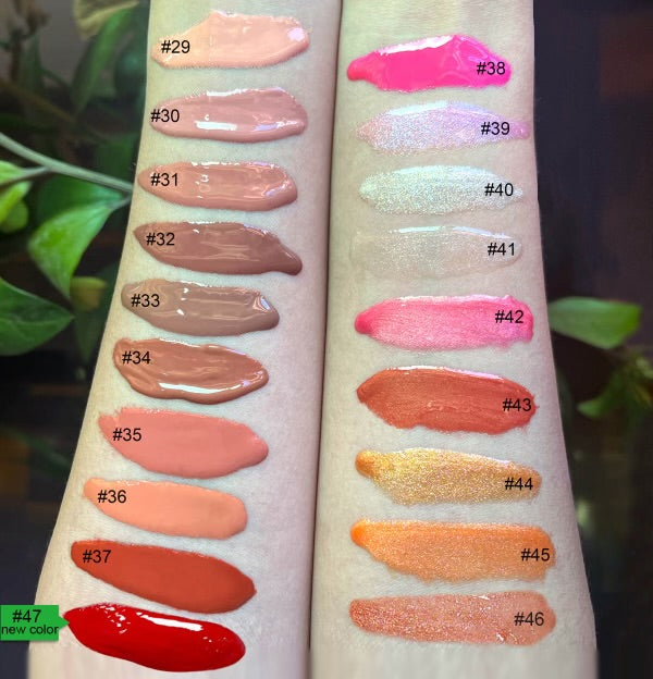 Vegan Free and Cruelty Free High Shine Lip Gloss -Evil Eye Necklace