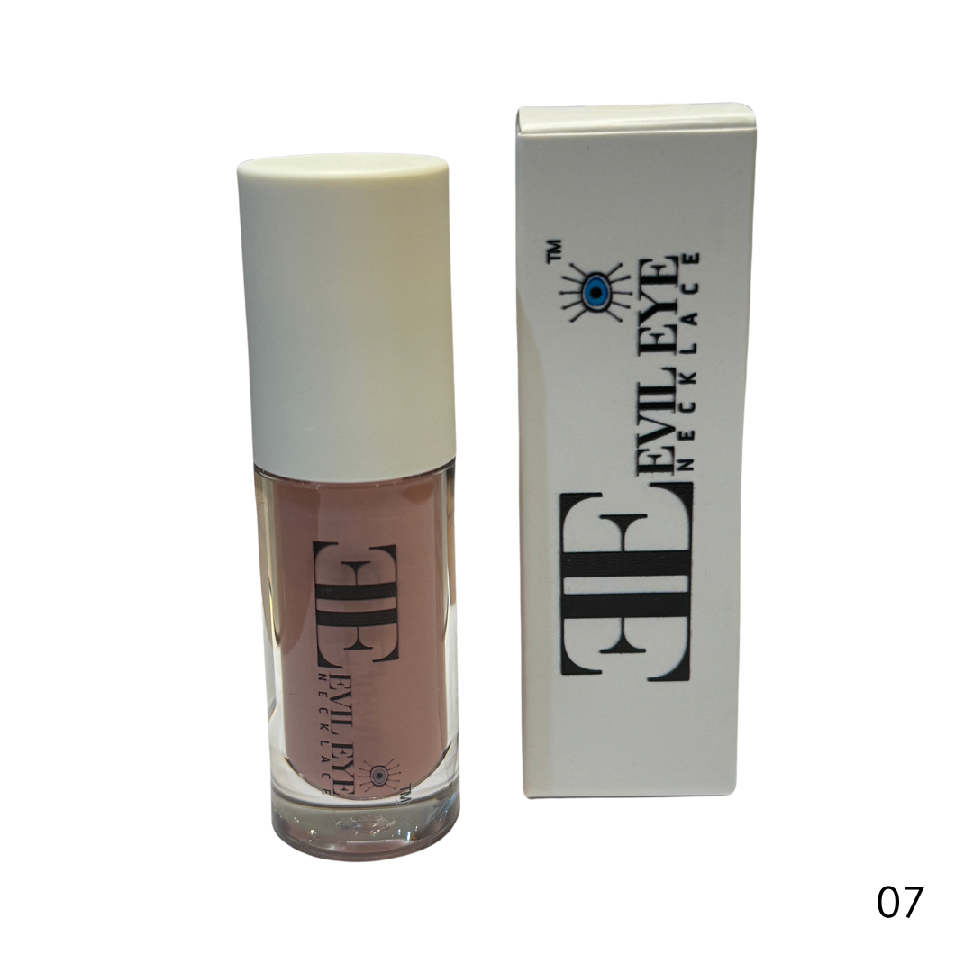 Vegan Free and Cruelty Free High Shine Lip Gloss -Evil Eye Necklace