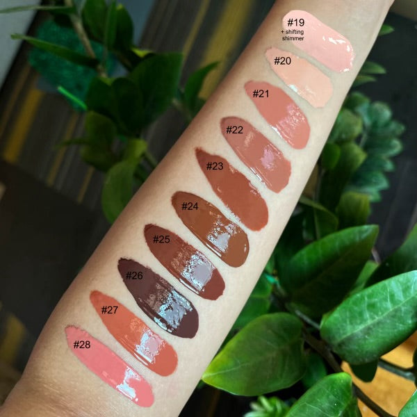 Vegan Free and Cruelty Free High Shine Lip Gloss -Evil Eye Necklace
