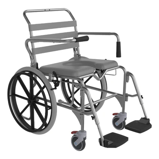 ASPIRE Self Propelled Commode - Swing Away Footrests - 530 mm Wide