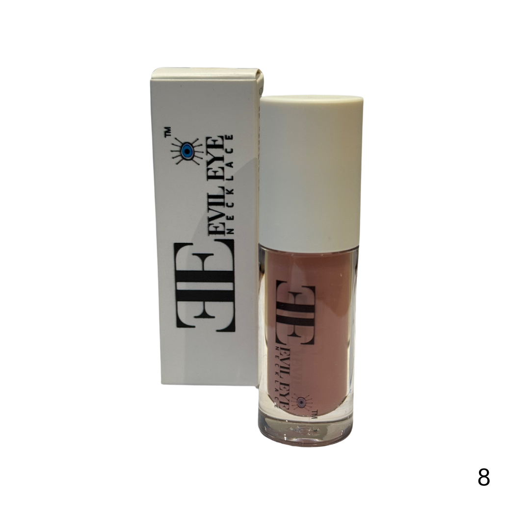 Vegan Free and Cruelty Free High Shine Lip Gloss -Evil Eye Necklace