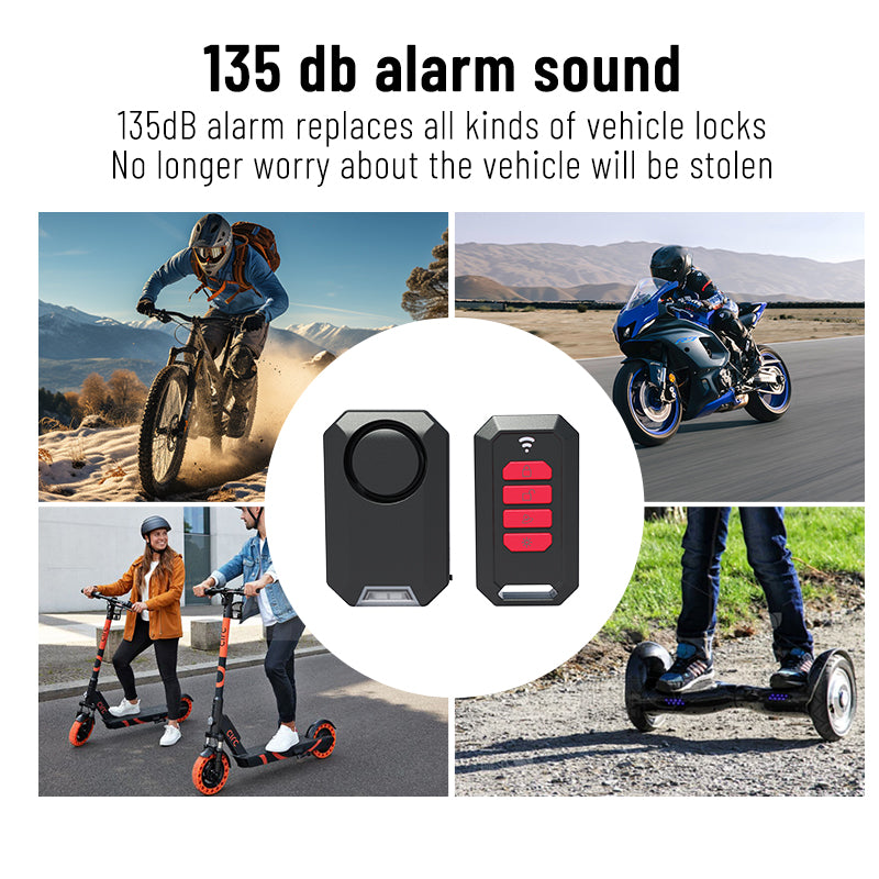 IPX5 Waterproof Bike Alarm – 135dB Anti-Theft Protection