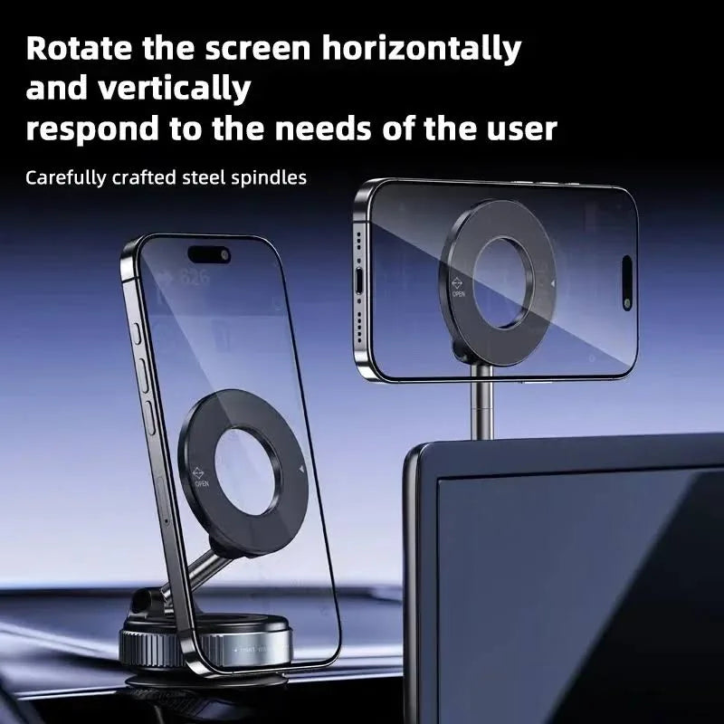 Universal Magnetic Vacuum Suction Car Phone Holder