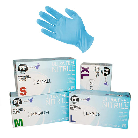ULTRA FEEL - NITRILE - Powder Free - S, M, L,XL - In Stock - TGA