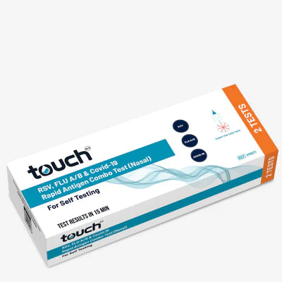 2-Pack Touch Bio RSV, Flu A/B & Covid-19 Rapid Antigen Test