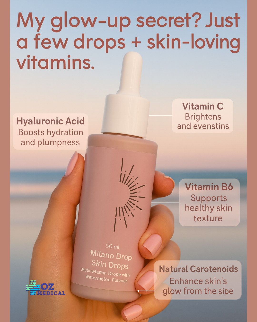 Oz Medical Sunless Tanning Drops (50 mL)