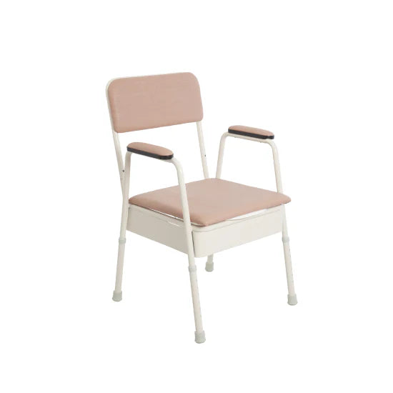 ASPIRE - Classic Bedside Commode - Champagne Vinyl