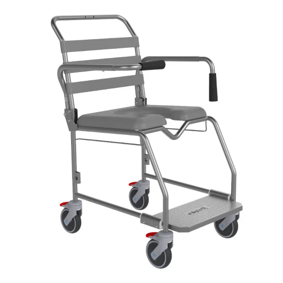 Attendant Propelled Commode - Weight Bearing Platform - 460 mm Wide