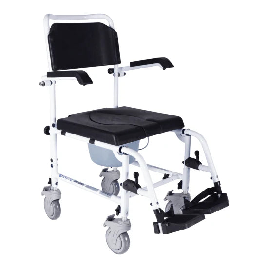 ASPIRE Aluminium Commode - Attendant Propelled