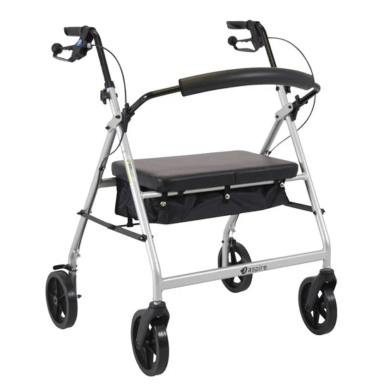 ASPIRE - XL - Seat Walker - Silver Bariatric 180kg SWL