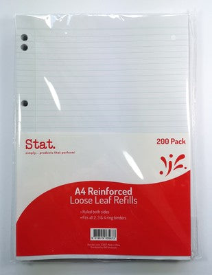 Stat Reinforced Loose Leaf Refills