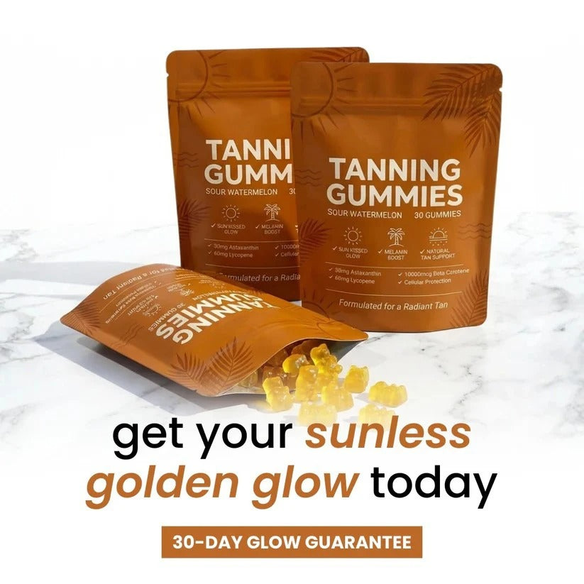 Tanning Gummies | Beta Carotene, Astaxanthin & Lycopene for a Natural Glow