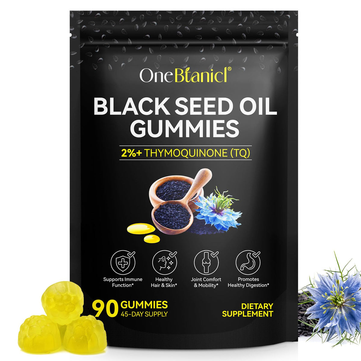 OneBianid Black Seed Oil Gummies 90 gummies product shot