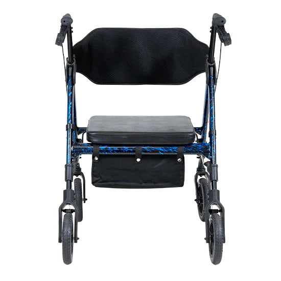ASPIRE - GENESIS HD - Adjustable Seat Walker - Marble Blue Bariatric 204kg SWL