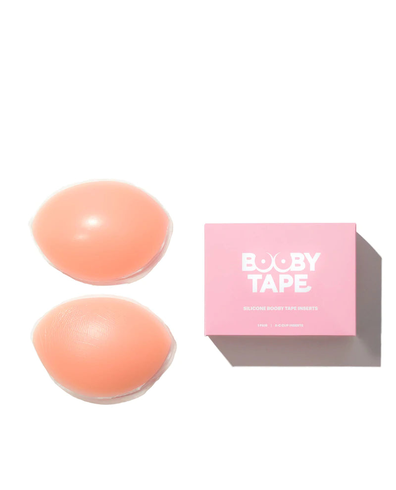 Silicone booby tape inserts