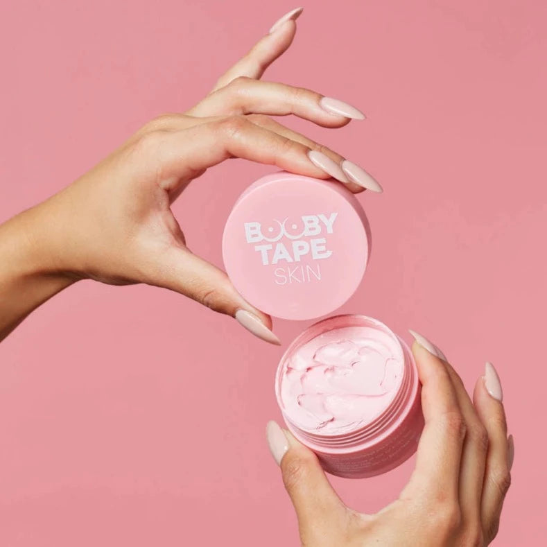 Pink clay breast mask