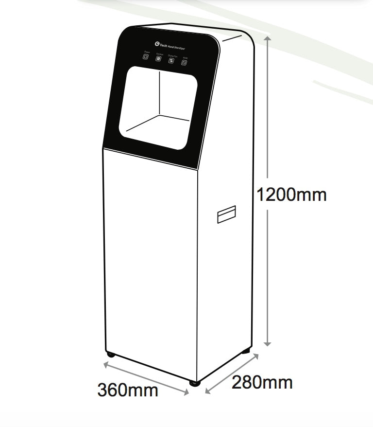 Hand Sanitiser Station with Hand Dryer on Special $1400