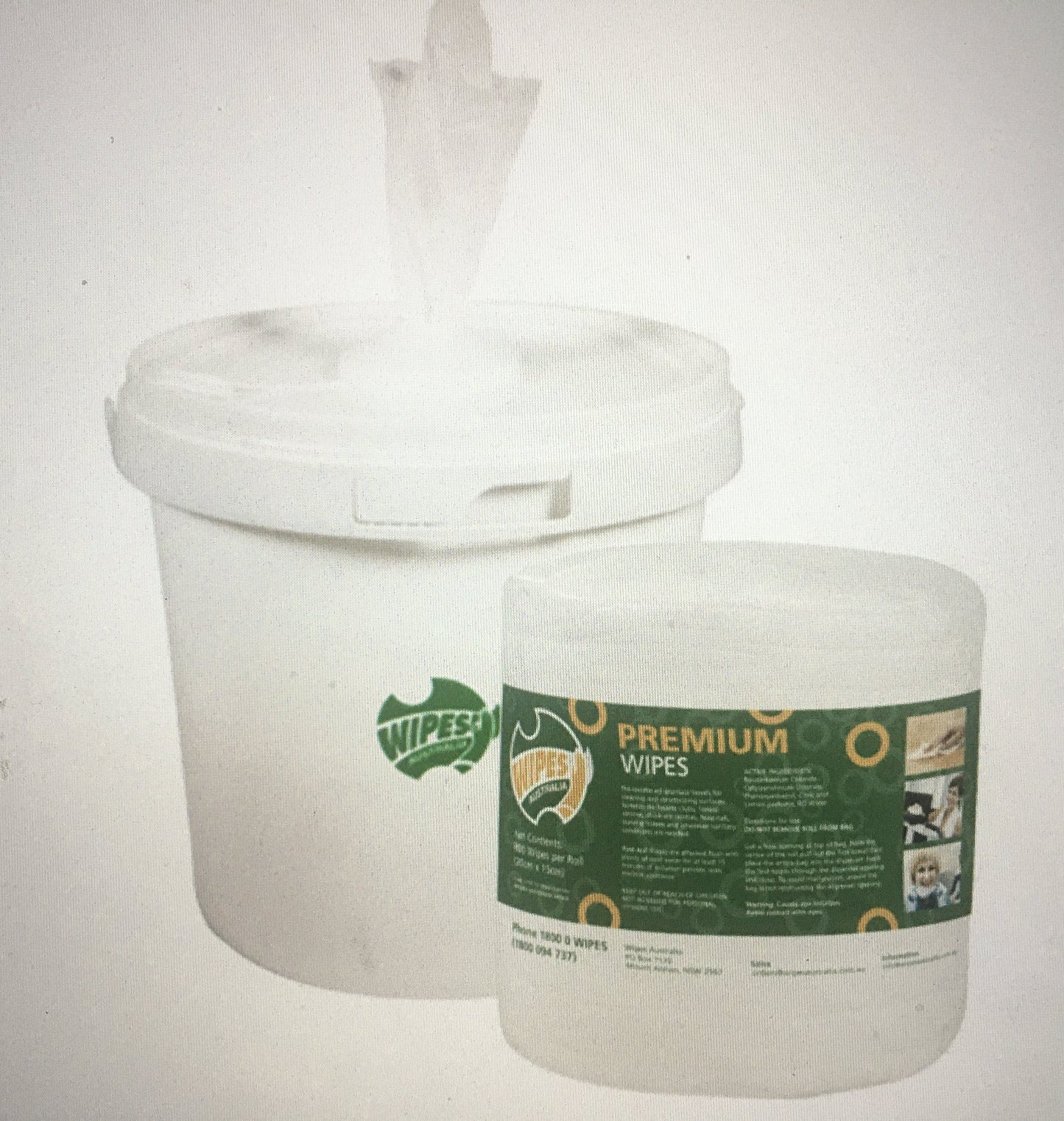 Anti Bacterial Wipes 800 Roll with Bucket Dispencer