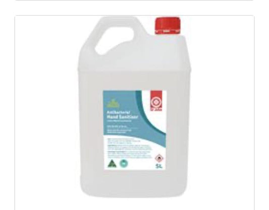 St Johns Ambulance Antibacterial Hand Sanitiser 5L Gel - Australian Made - $80 -In Stock