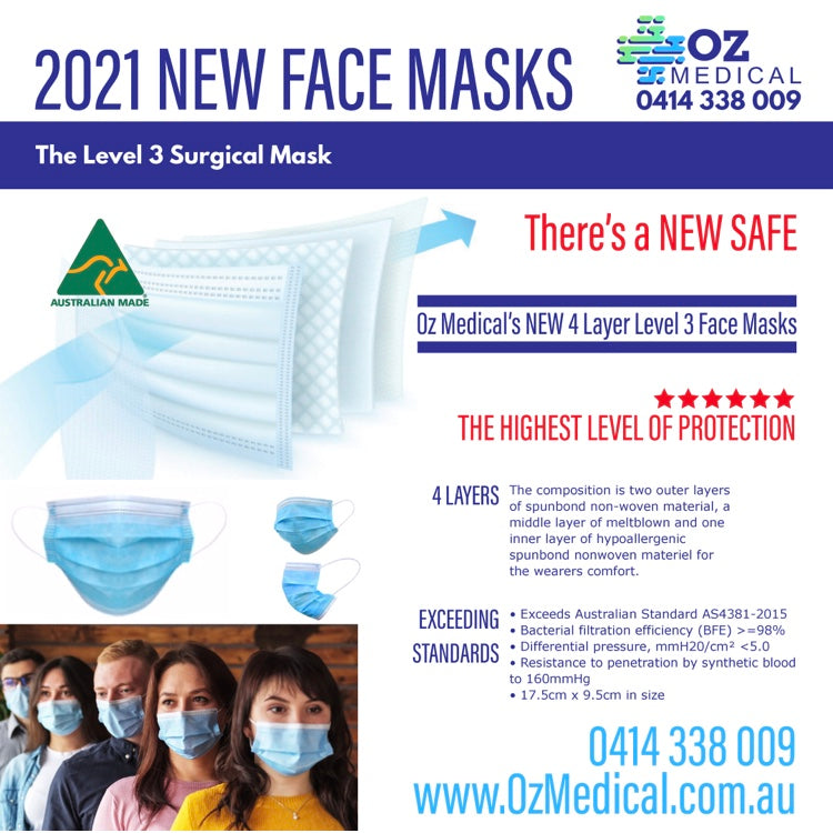 Australian Made Ausmed Disposable Surgical Face Masks