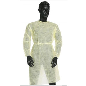 Isolation Gowns: Hospital Grade : L3 Yellow PPE ( 1 x Carton / 50 Gowns )