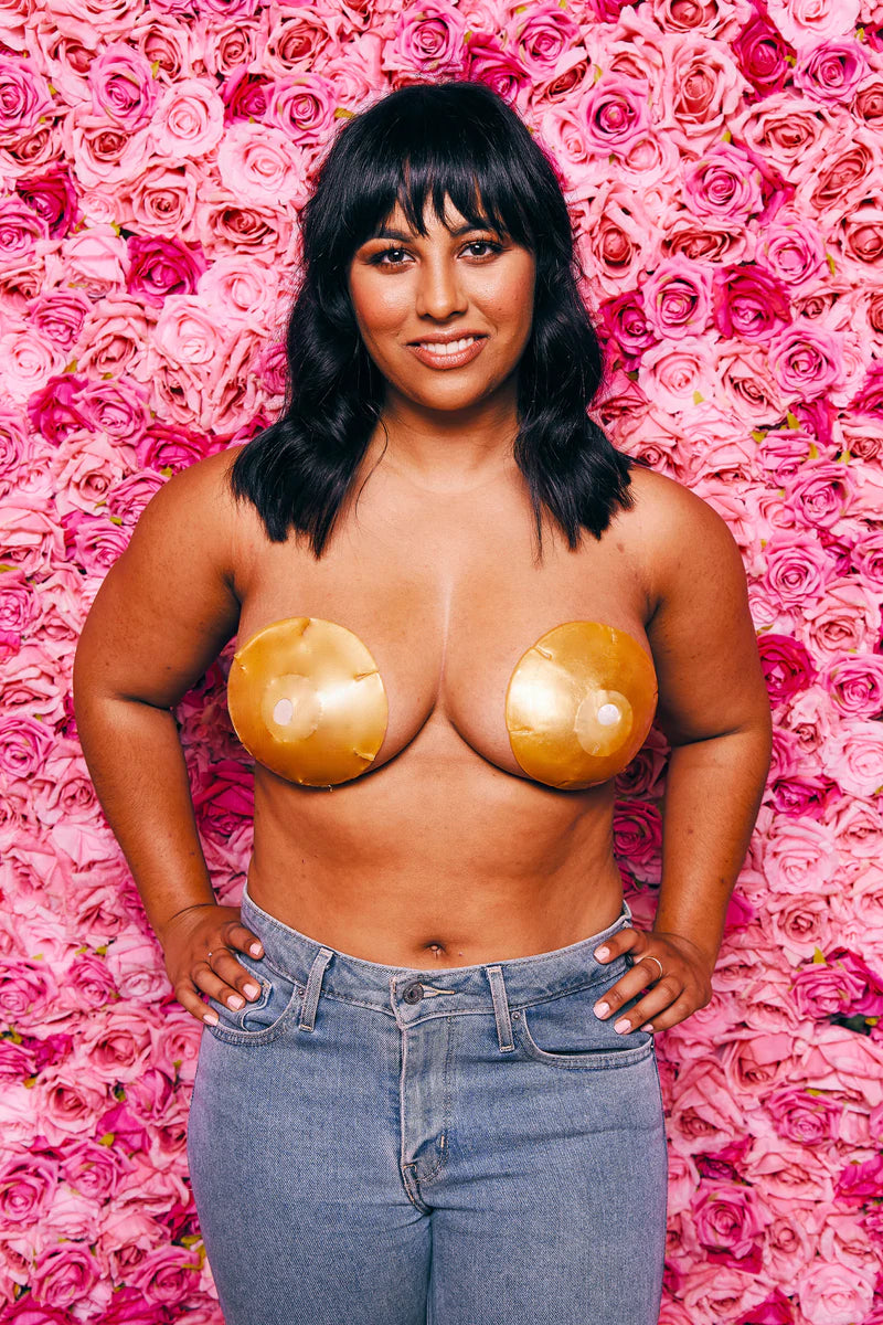 24K Gold Breast Masks