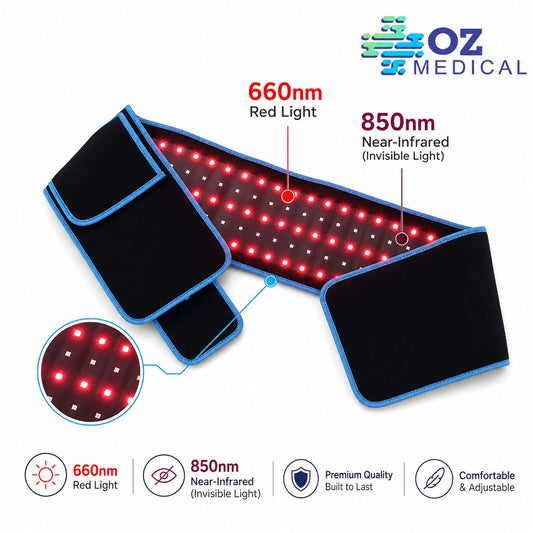 Red Light Therapy Slimming Belt - Full-Body Healing & Recovery - 660nm & 850nm wavelengths