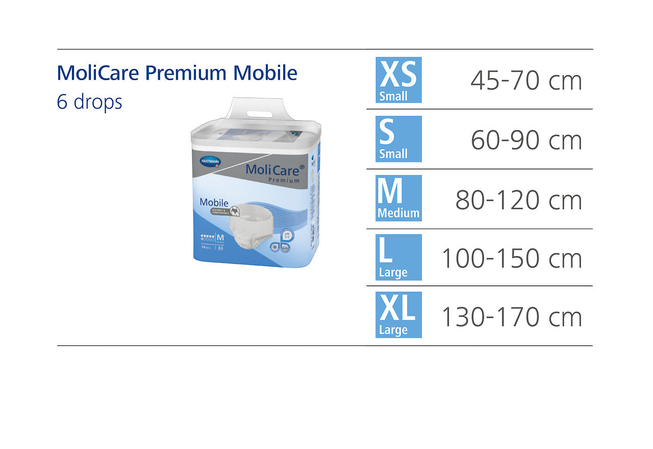 MoliCare Pull-Ups Premium Mobile 6 Drops, Unisex 15310171