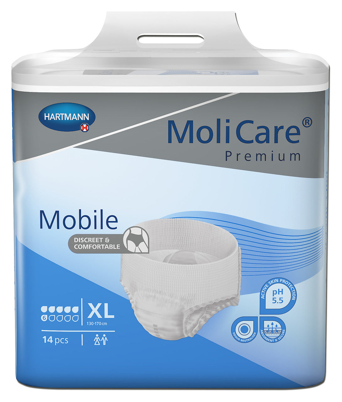 MoliCare Pull-Ups Premium Mobile 6 Drops, Unisex 15310171