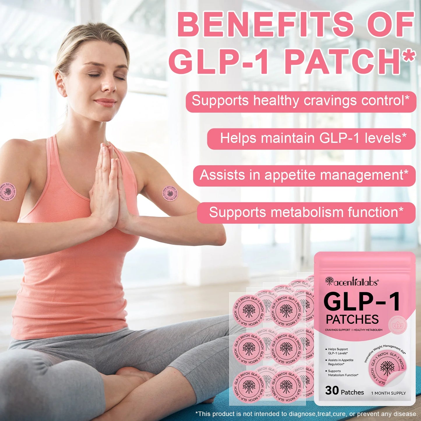 AcentialLabs GLP-1 Support Patches – 30 Pack