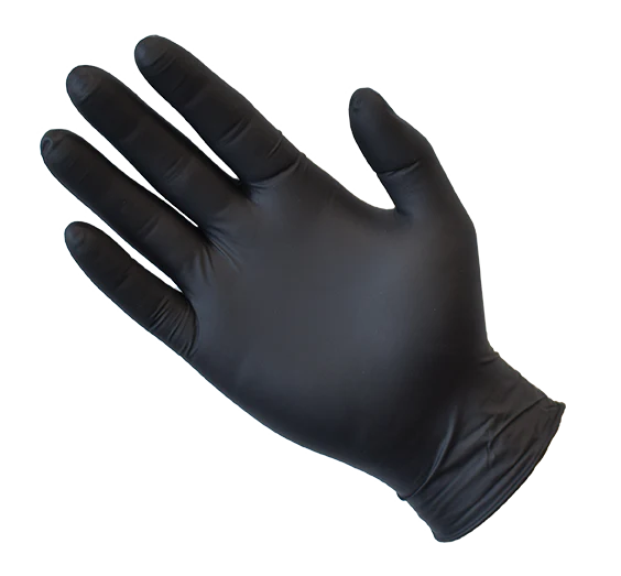 Black Examination NITRILE Gloves