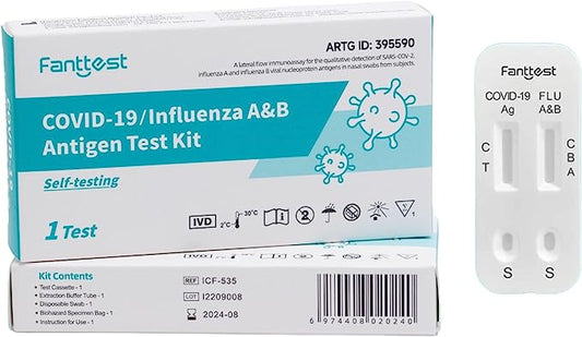 Fanttest Covid-19/Influenza A&B Combination Rapid Antigen Test Kit (1 Test).