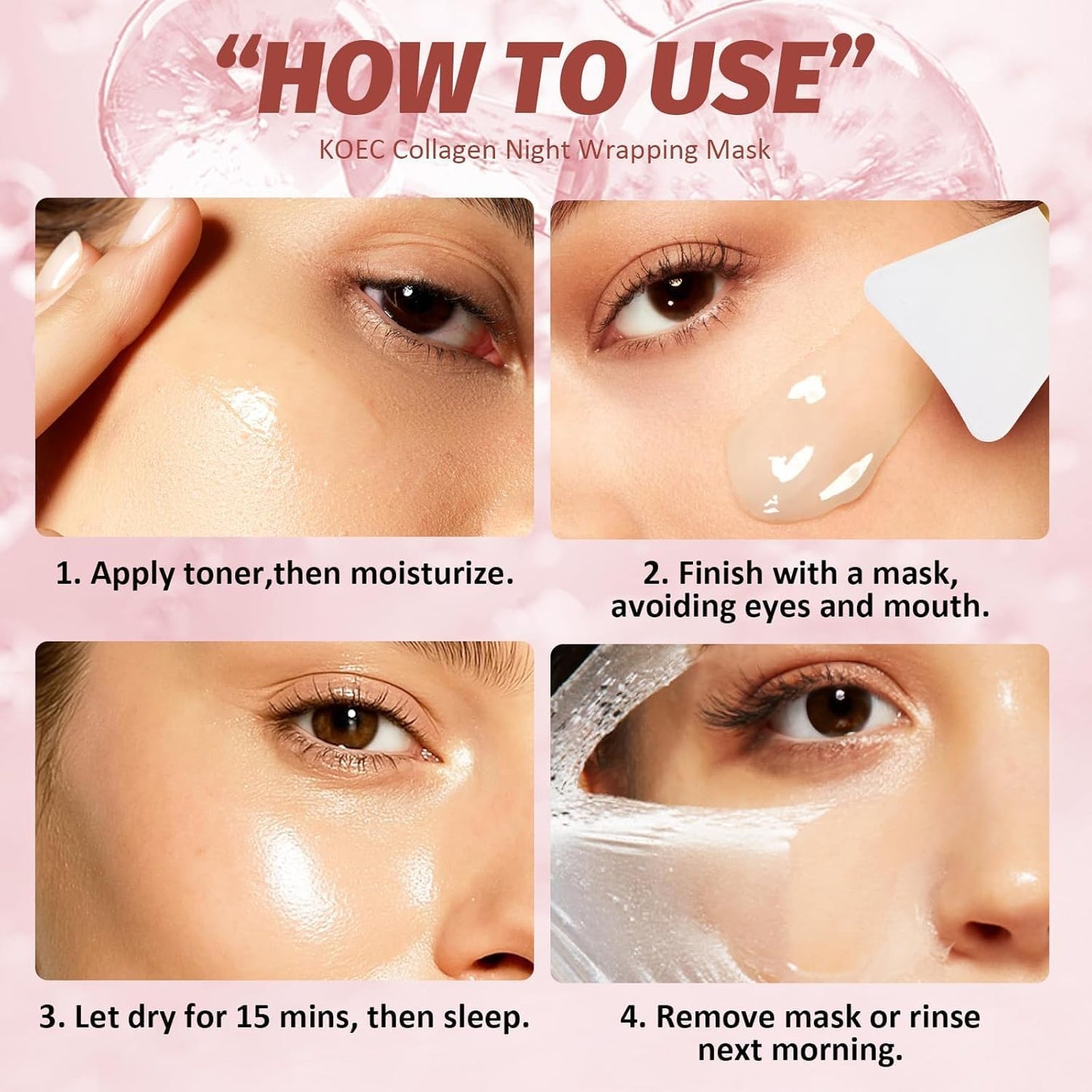 Collagen Night Wrapping Mask | Overnight Peel-Off Collagen Face Mask | 90ml