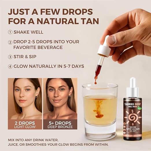 Tanning Drops Oral Drink – Watermelon Flavour 60mL