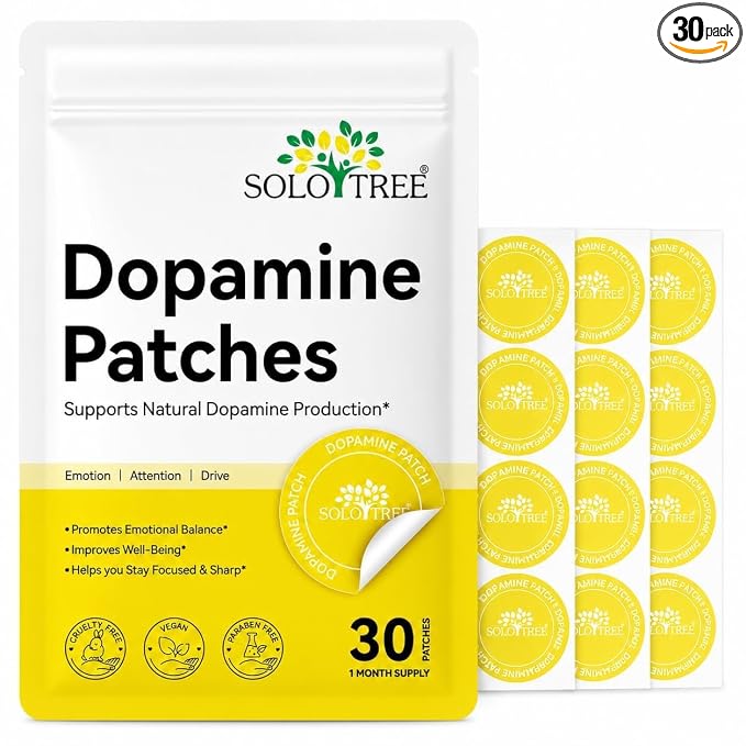 Solo Tree Dopamine Patches | Natural Focus, Mood & Mental Clarity Support