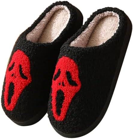 Scream Slippers With Rubber Sole