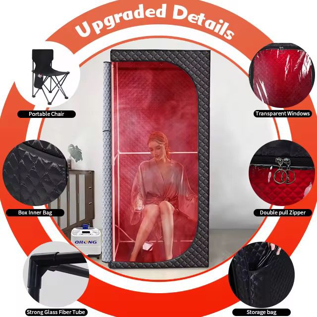 Portable Steam Sauna | Infrared + Red Light Therapy