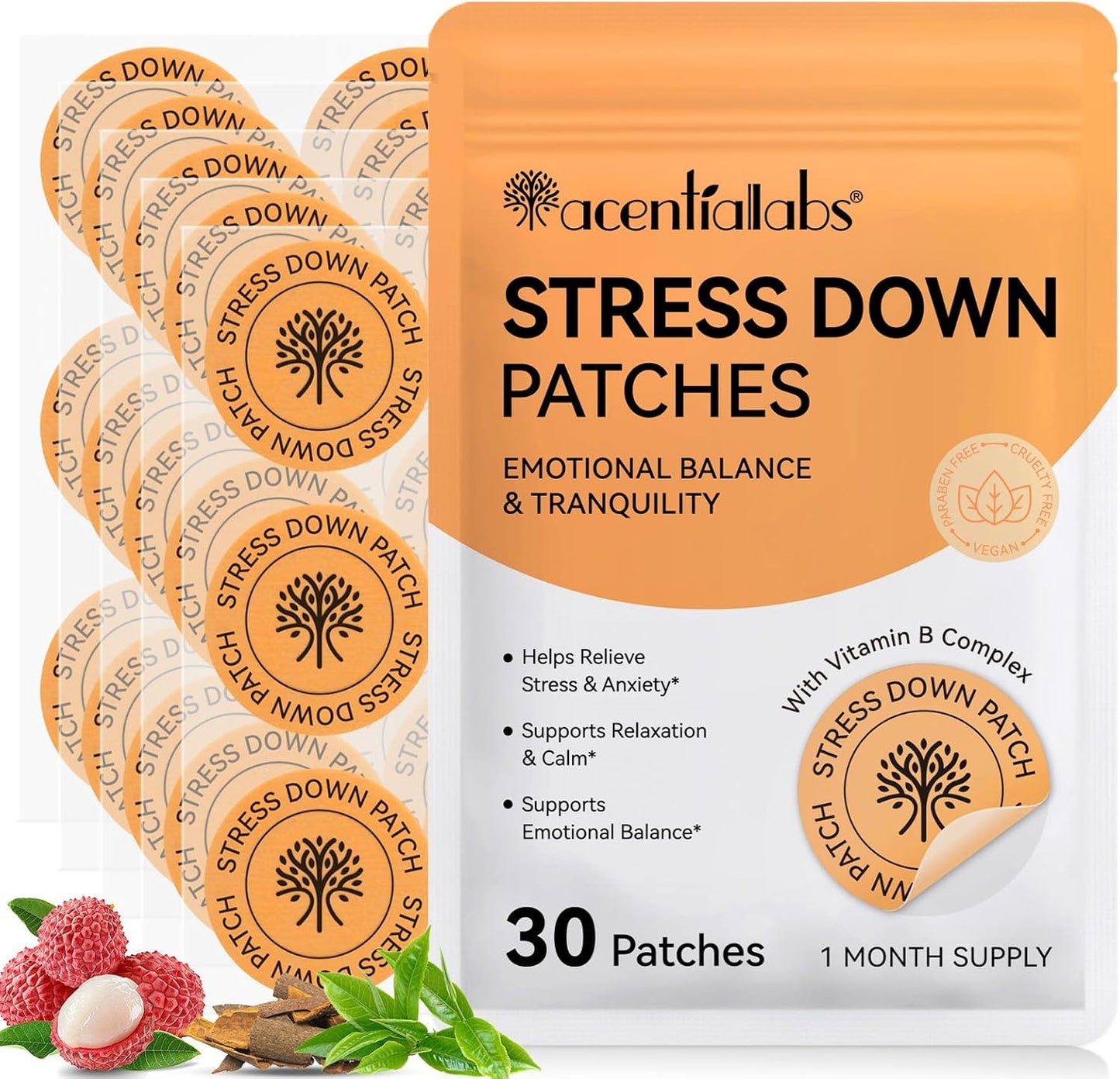 Stress Down Patches – Botanical Mood & Relaxation Support