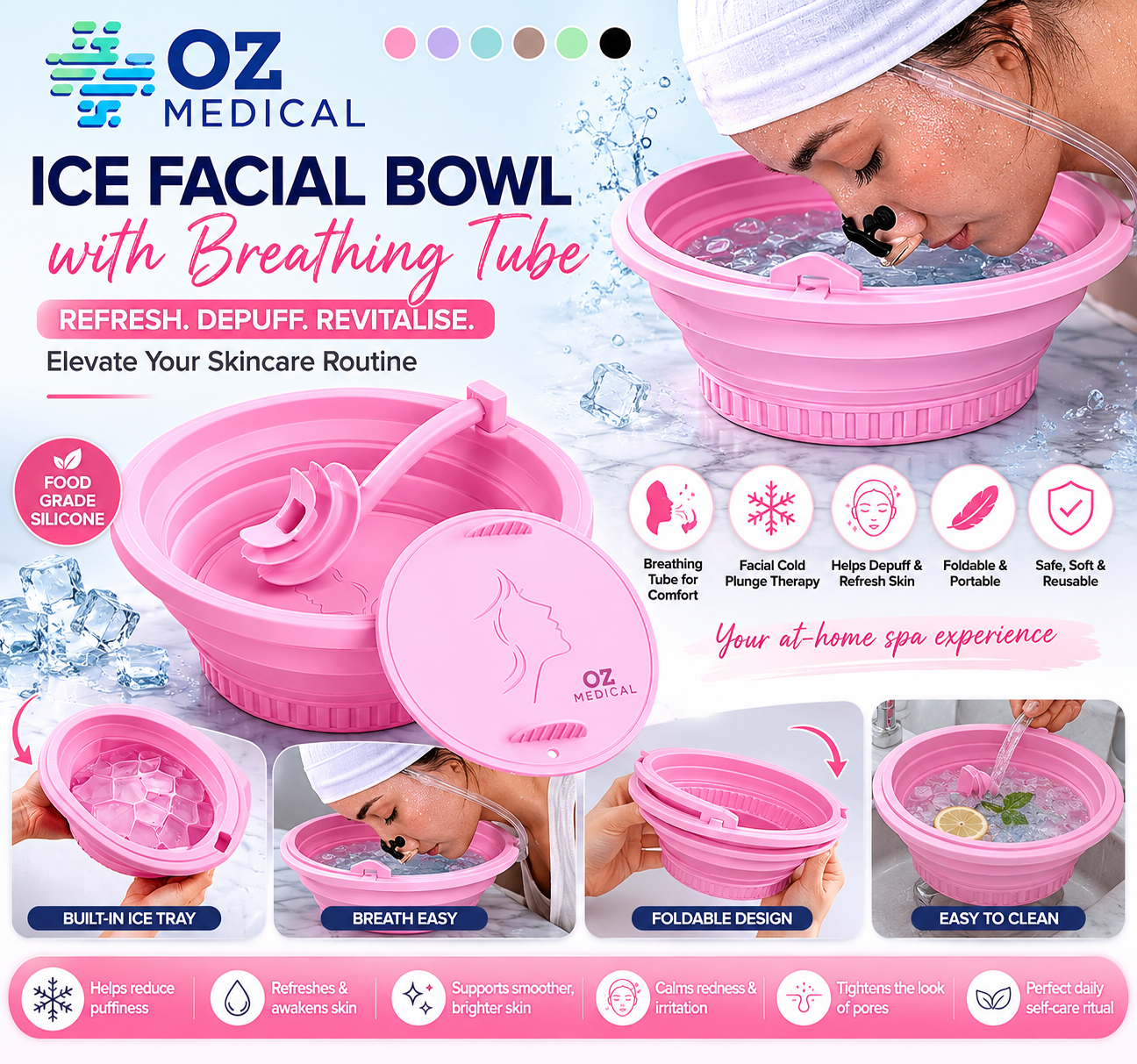 Oz Medical Facial Ice Bath Bowl