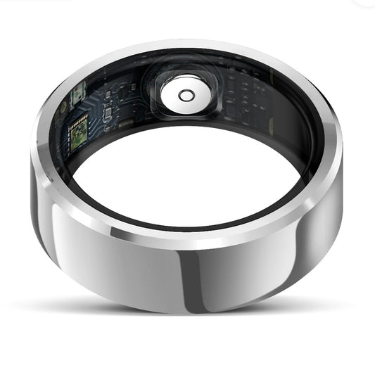 Smart Health Monitoring Ring - Silver White