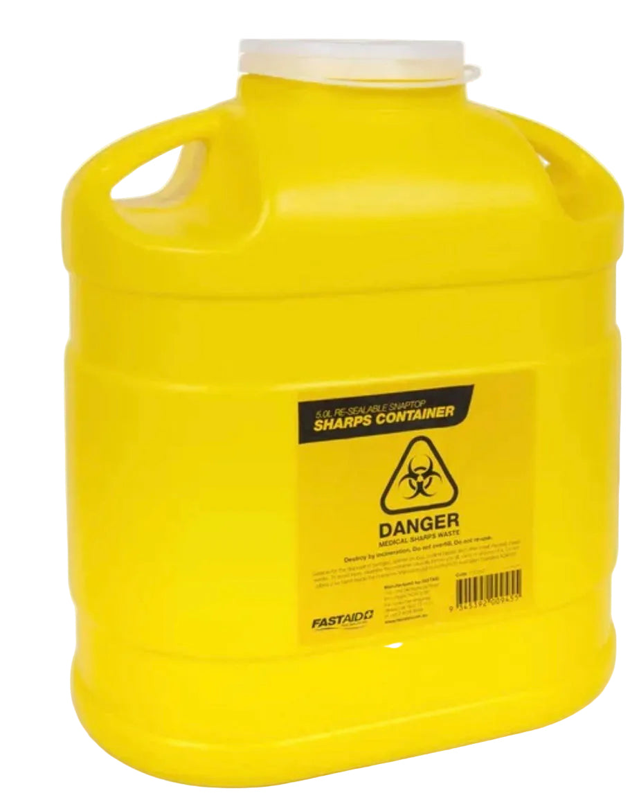FastAid 5L Sharps Container