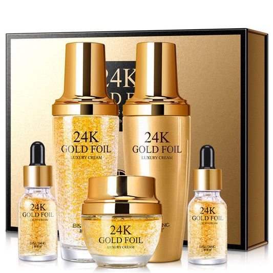 Gold Herbal Anti-Aging Facial Care Set – Korean-Inspired 5 Piece Skin Care Collection