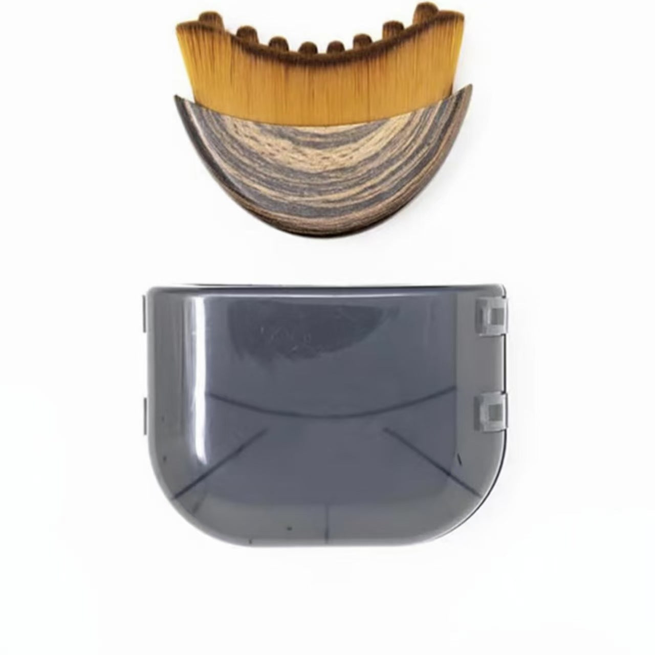 Lymphatic Contour Face Brush – Travel-Size Moon Shape Body Scraping & Neck / Eye Care Brush