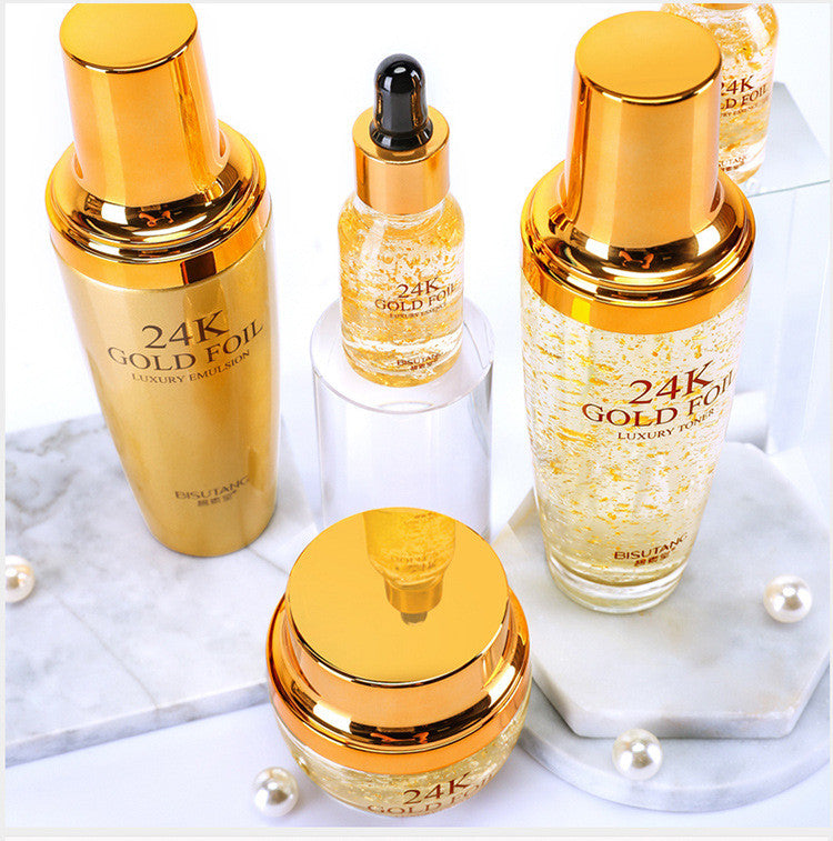 Gold Herbal Anti-Aging Facial Care Set – Korean-Inspired 5 Piece Skin Care Collection
