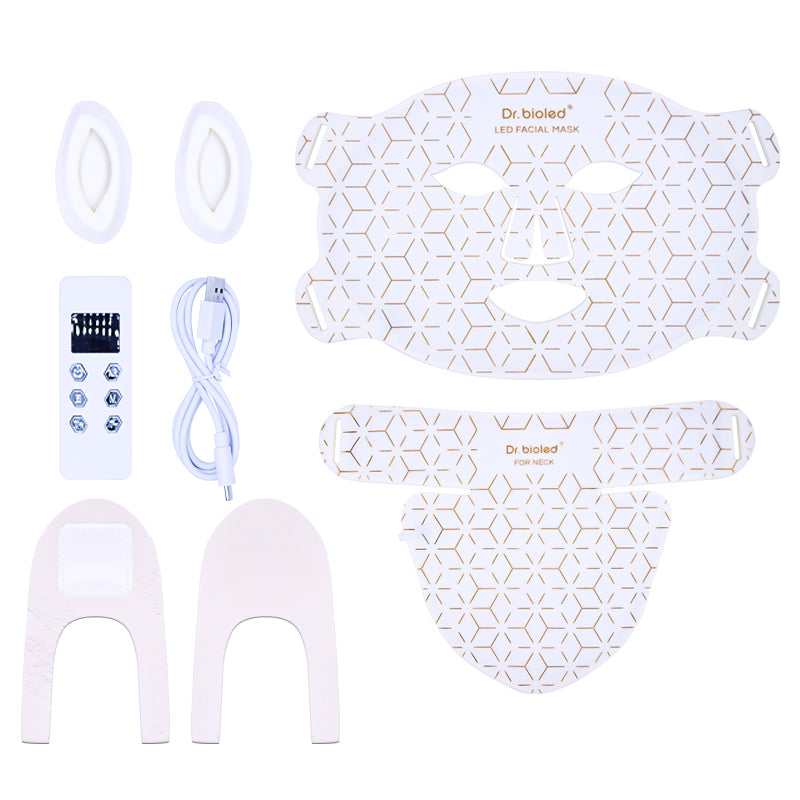 LED Red Light Therapy Face & Neck Mask Australia | Near Infrared Silicone LED Facial Mask for Wrinkles, Acne & Skin Rejuvenation