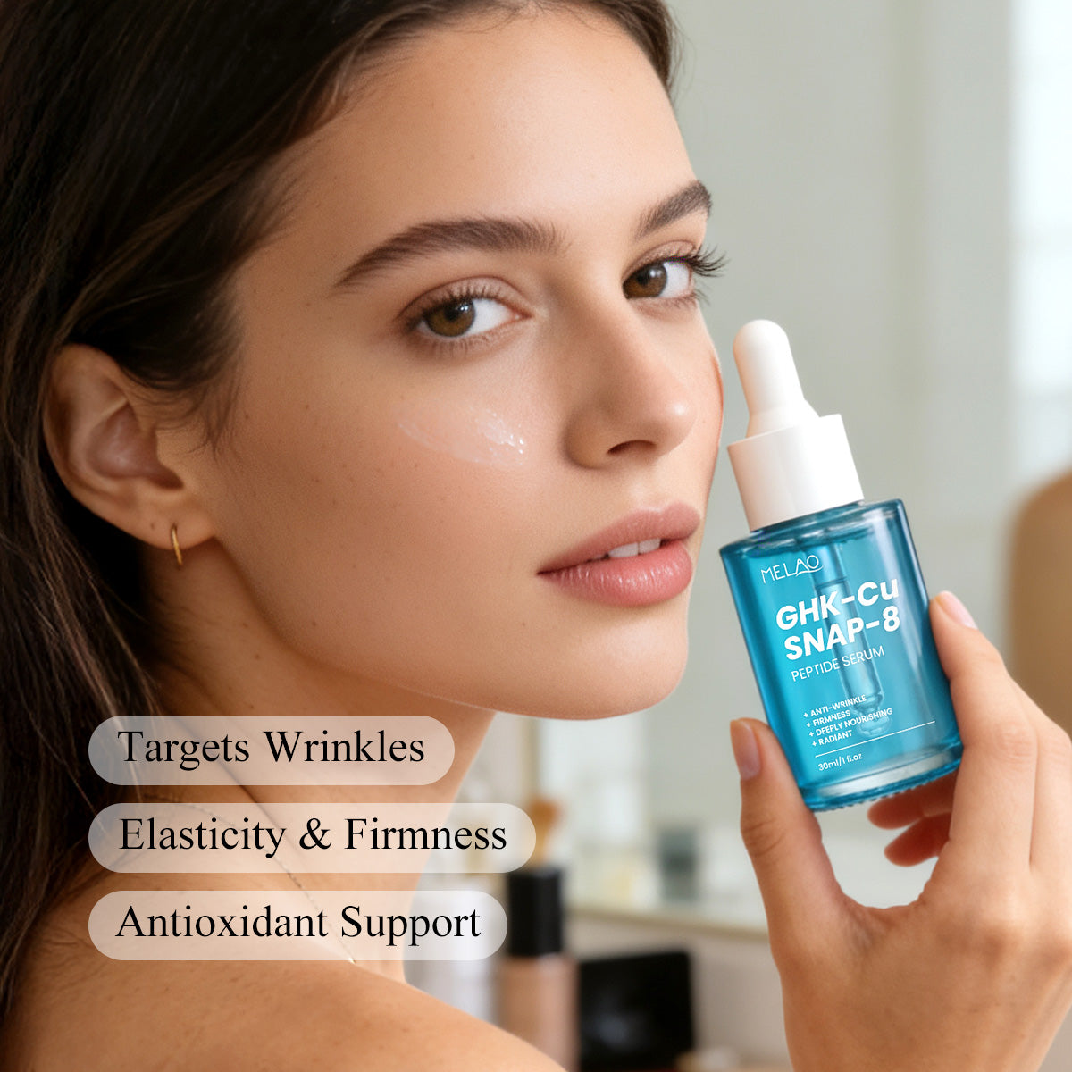 GHK-Cu + SNAP-8 Peptide Firming & Hydrating Facial Serum – 30ml