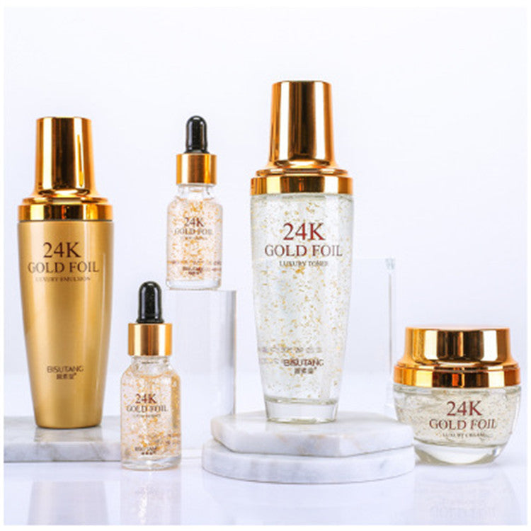 Gold Herbal Anti-Aging Facial Care Set – Korean-Inspired 5 Piece Skin Care Collection