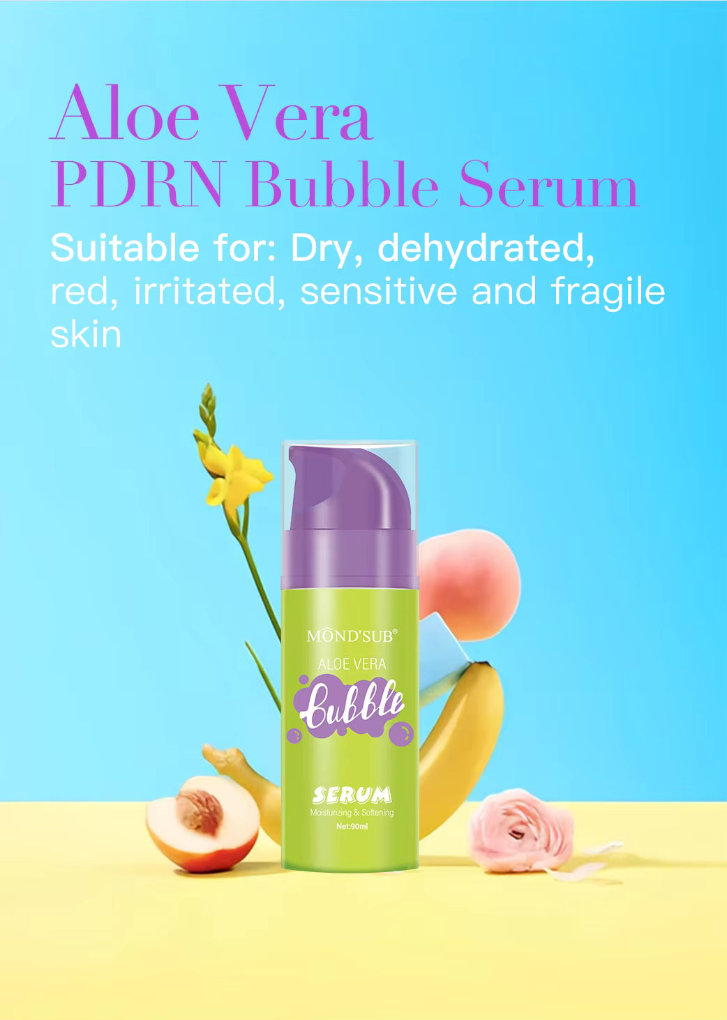 MOND'SUB Aloe Vera PDRN Bubble Serum 90ml