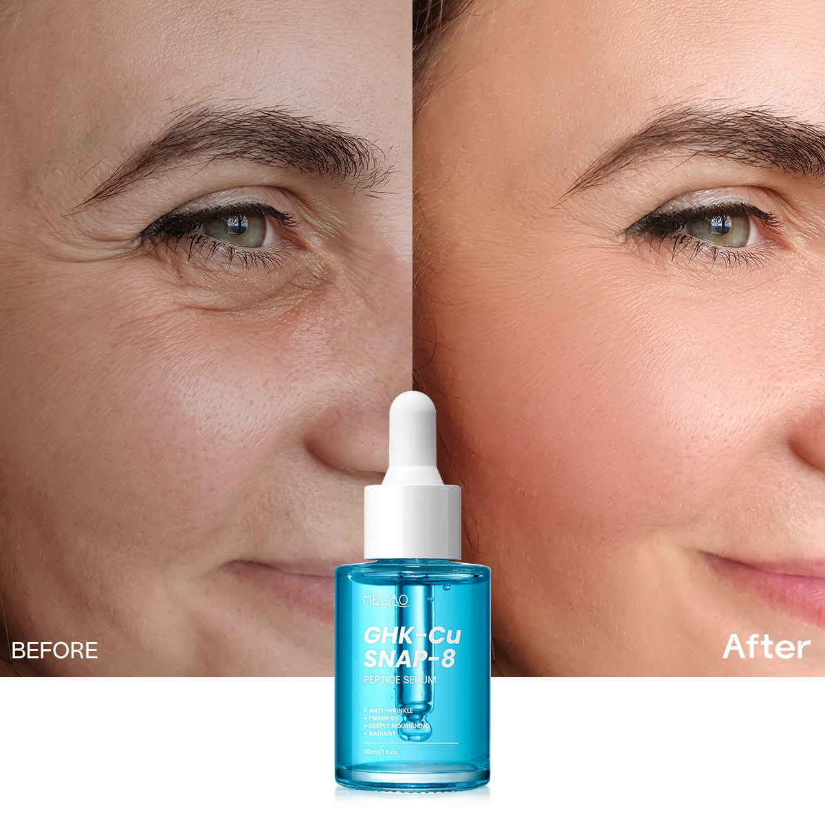 GHK-Cu + SNAP-8 Peptide Firming & Hydrating Facial Serum – 30ml
